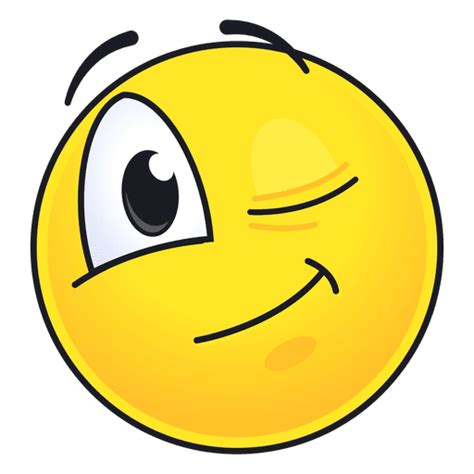 Cute Winking Emoticon Transparent Png And Svg Vector File