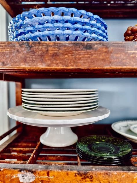 Store Stack And Display Vintage Dishes In An Antique Cobblers Rack
