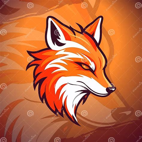 Contemporary Fire Fox Mascot Logo Sport Team Emblem And Illustration For