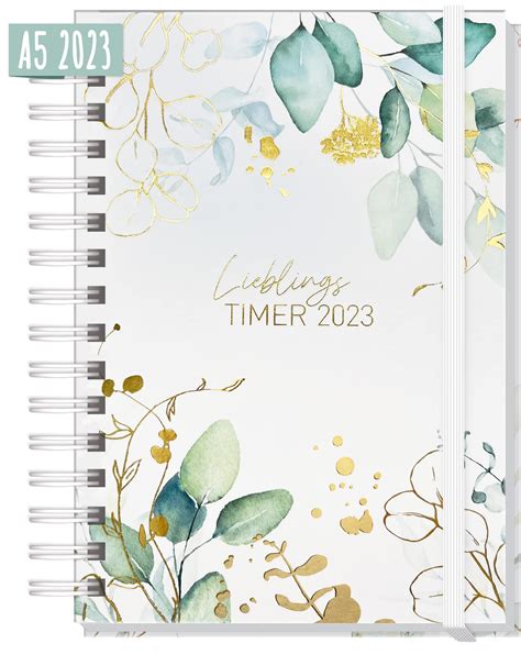Mua Calendar 2023 A5 Lieblingstimer Gold Leaf Diary Ring Binder