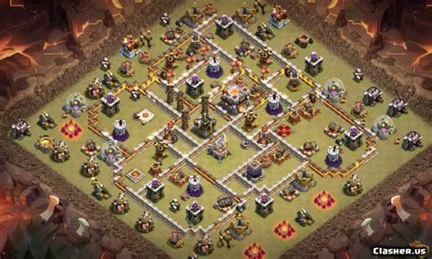 It's time for a brand new base design. Town Hall 11 TH11 War/Trophy base v192 With Link [0 ...