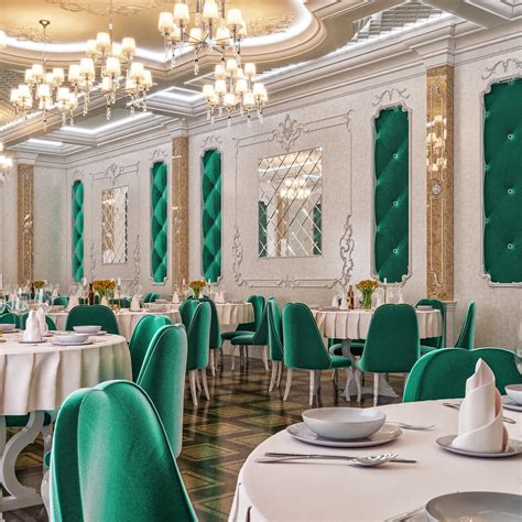Luxury restaurant in Astana | CGTrader