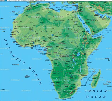 Map Of Africa General Map Region Of The World Welt Atlasde