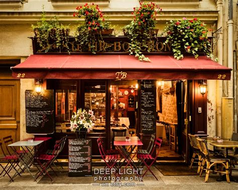 Paris Bistro Photograph Outdoor Cafe Photo Paris Restaurant Etsy
