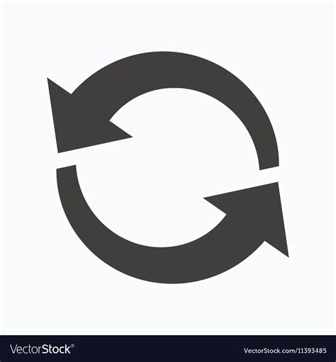 Update Icon Refresh Or Repeat Sign Royalty Free Vector Image