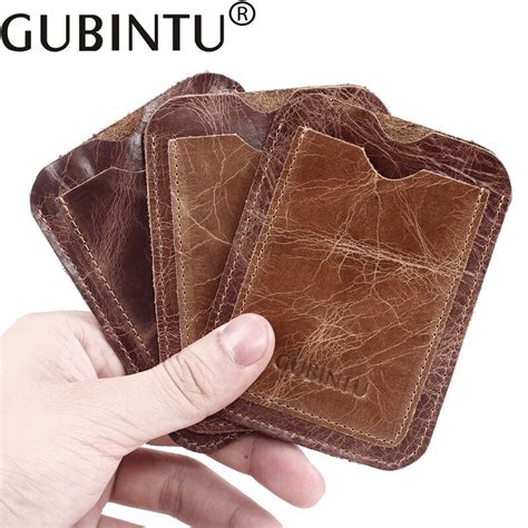 Slim flip wallet case leather cover for samsung galaxy s20+ ultra s10e s9+ s8+. GUBINTU Men's Slim Credit Card Holder Leather Card Holder for Male Brown Thin Card Case for Man ...