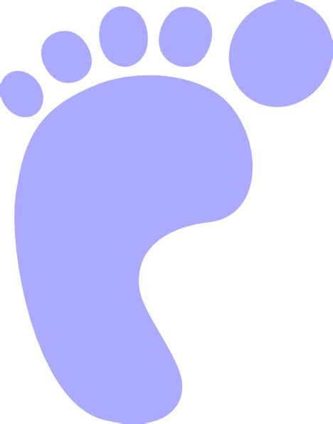Lilac Footprint Clip Art At Vector Clip Art Online Royalty