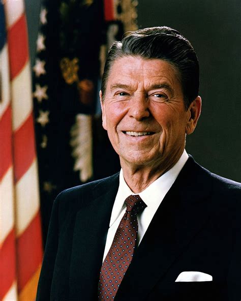 HD Wallpaper Ronald Reagan Portrait Photo President Public Domain