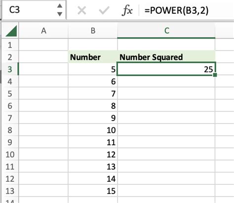 How To Square A Number In Excel Excel University