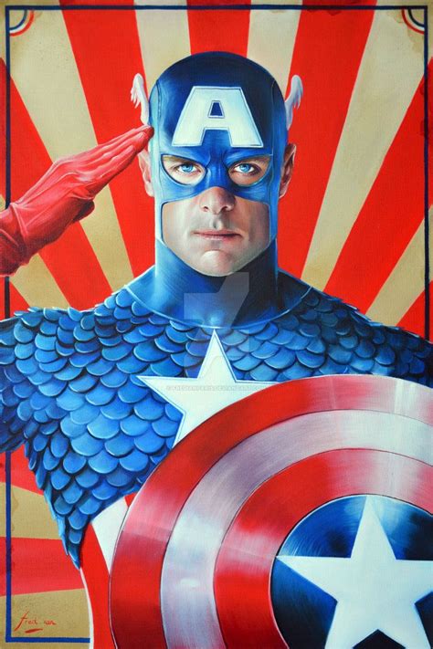 Captain America Vintage Propaganda Poster By Fredianparis On Deviantart