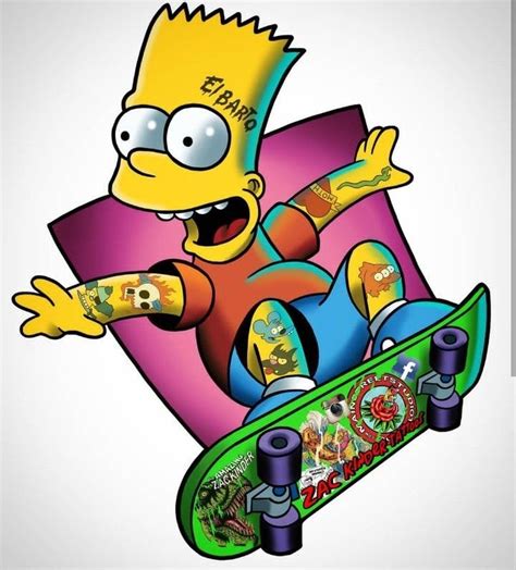 Bart Simpson Skateboarding Wallpaper Lingever