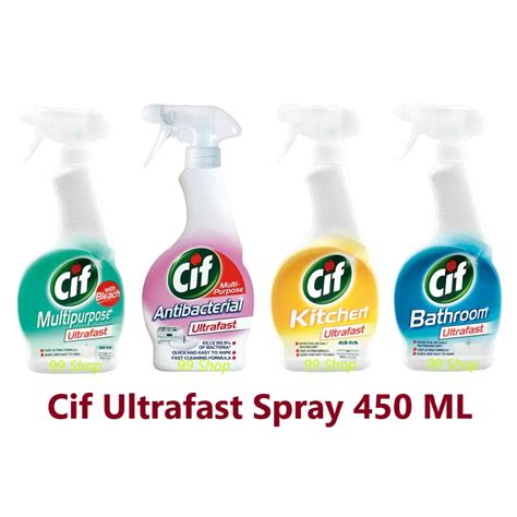 Cif Ultrafast Spray Series Anti Bacterial Multipurpose Bathroom