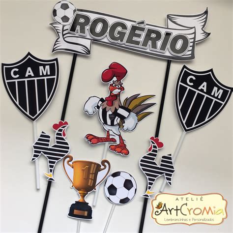 0 product matching your search. Topo de Bolo - Atlético Mineiro Galo | Bolo com plaquinhas ...