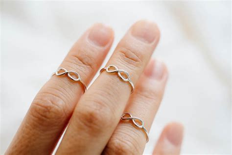 Mini Infinity Knuckle Ring,infinity Pinky Ring,infinity ...