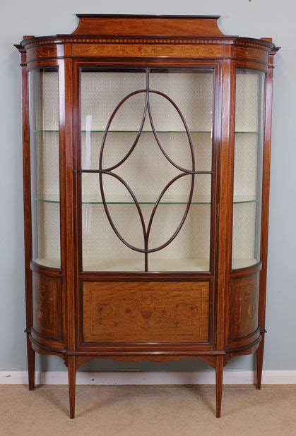 Other ideas for updating an old curio cabinet. Edwardian Antique Display Cabinet | Antique display ...