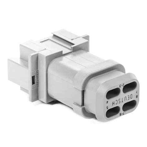 Dt04 08pa E008 Dt Series 8 Pin Receptacle A Key Shrink Boot Ada
