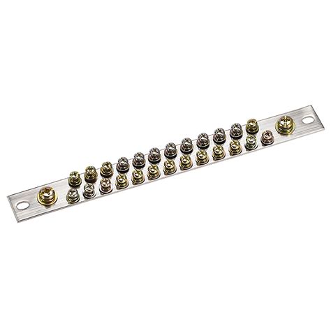 Copper Screw Terminal Block Connector Bar 100a Double Row Ground Wire