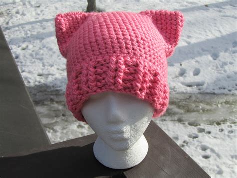 Crochet Cat Pussycat Hat Pattern From Akroche Tatuk Crochet Hat Pattern Pussycat Hat