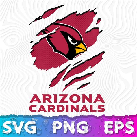Arizona Cardinals Ripped Logo Svg Cardinals Png Logo Az Ca Inspire Uplift