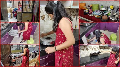 🌹मेरी दिवाली की Deep Cleaning शुरू हो गई है🙆आज तो कमर तोड़ मेहनत करके किचन को चमका दिया Youtube