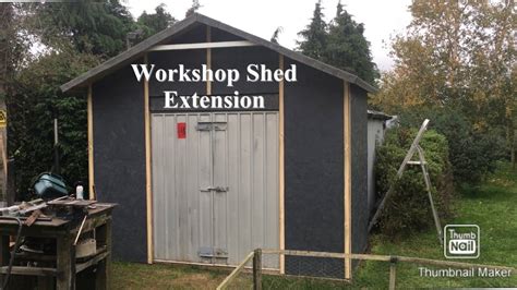 Shed Extension 18x10 Build Workshop Youtube