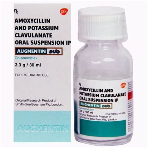 Gsk Amoxycillin And Potassium Clavulanate Oral Suspension Ip Syrup At Rs 1000 Box In Surat