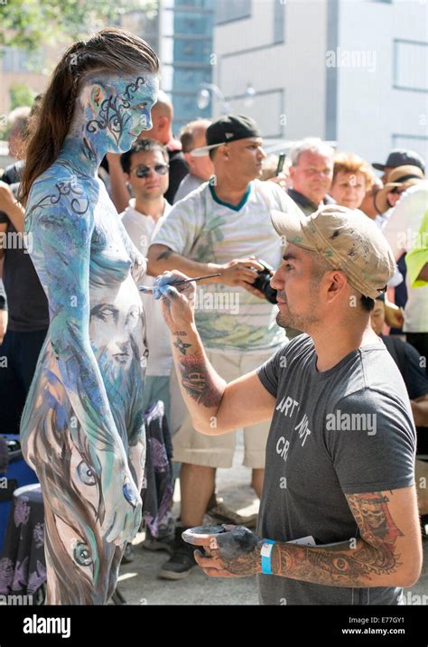 Body Painting Nude Festival Open Air Naked Stock Photo 73311029 Alamy