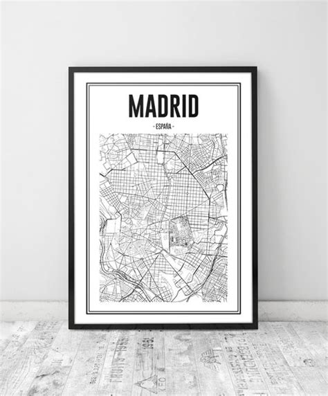 Cuadro Mapa Madrid Comprar En Marnie Arte