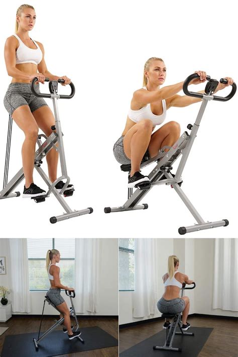 Sunny Health And Fitness Squat Assist Row N Ride™ Trainer For Glutes Workout Squat Workout