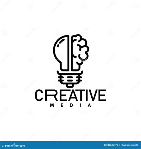 Creative Media Logo Template Concept Design Stock Vector Illustration