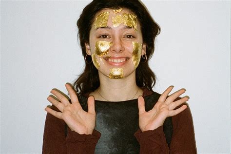 I Got My Face Plastered In 24k Gold Foil For A ‘casual Facial Dazed
