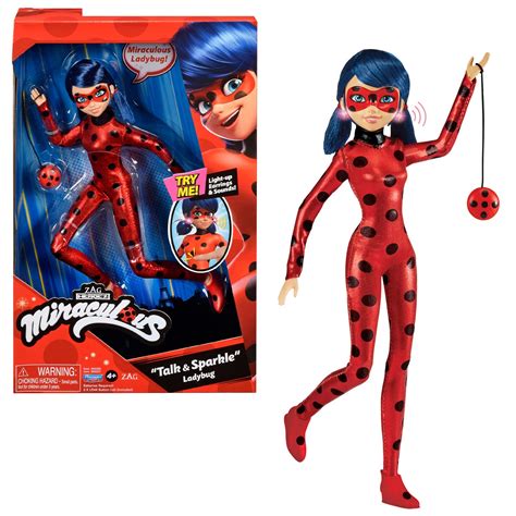 Buy Miraculous Talk And Sparkle Ladybug Doll 26cm Marinette Figure With