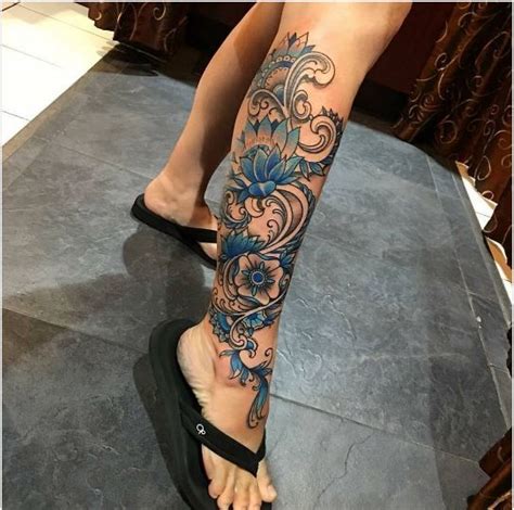 beautiful leg tattoos for girls flower leg tattoos girl leg tattoos ankle tattoos for women