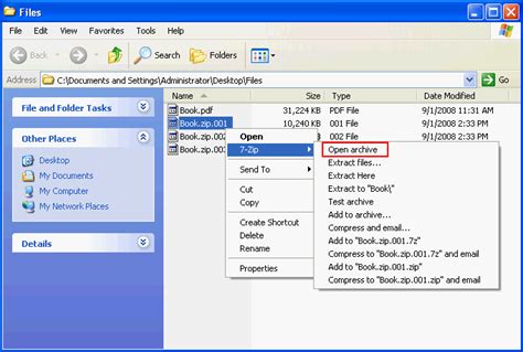 How To Split Large File Using 7 Zip