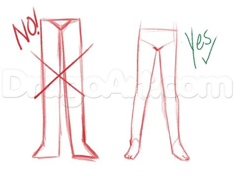 How To Draw Anime Legs Step By Step Anatomy People Free Online