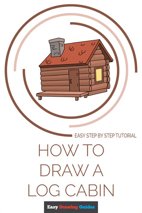 How To Draw A Cartoon Log Cabin Pics Photos Draw Log Cabin House Step