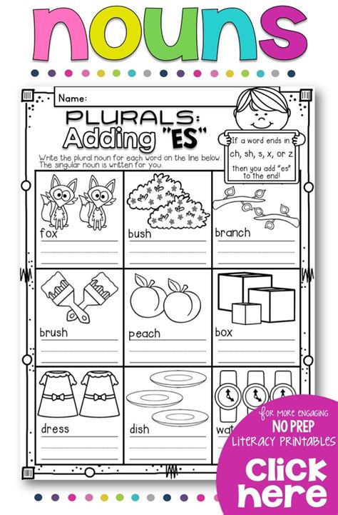 Nouns No Prep Printables Nouns First Grade Nouns Worksheet Nouns Photos