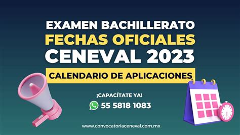 Fechas Oficiales ExÁmenes Acredita Bach 2023 Bachillerato Ceneval