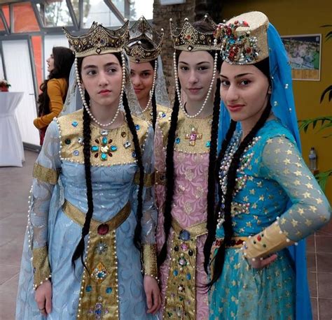 Georgian Women Georgian Dress Traditional Outfits Women