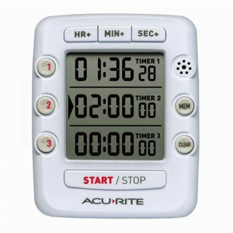 Acurite Triple Event Digital Kitchen Timer With Jumbo Display 00482