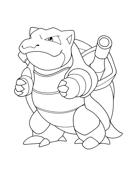Blastoise Coloring Sheet 101 Coloring Pages