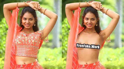 Sexy Pujithaa Blouse Removed Nude Boobs Nipple Image FreeFake Work