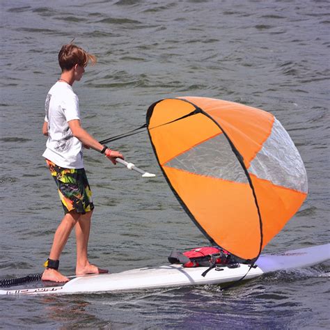 46 Big Size Kayak Downwind Wind Sail Paddle Inflatable Canoe Boats