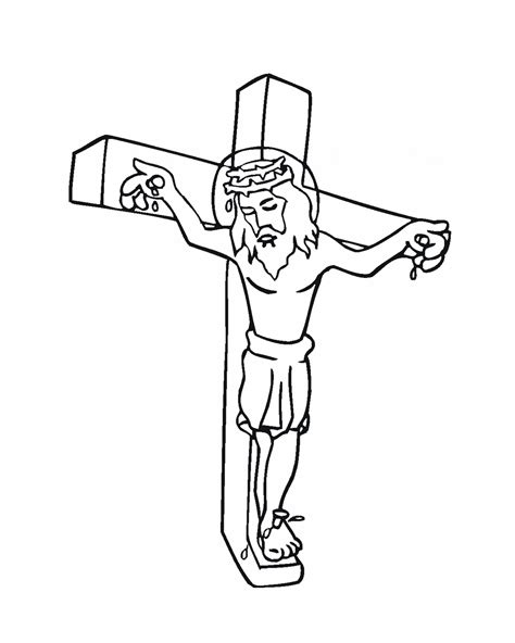 Coloring Pages Of Jesus On The Cross