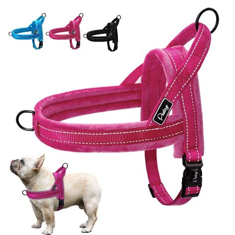 No Pull Nylon Dog Harness Soft Padded Reflective Pet Harnesses Vest For