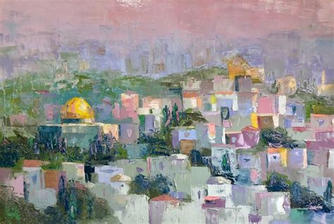 Jerusalem Panorama Painting By Jodar Gallery Saatchi Art