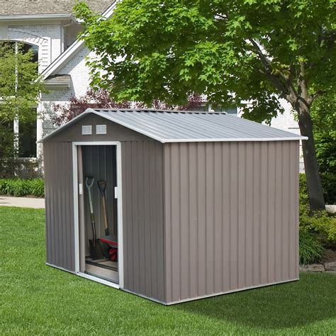 When you need storage sheds that are top of the line in caliber, we can accommodate you 110 percent here at amish backyard structures. Outsunny 9' x 6' Outdoor Backyard Metal Garden Utility ...