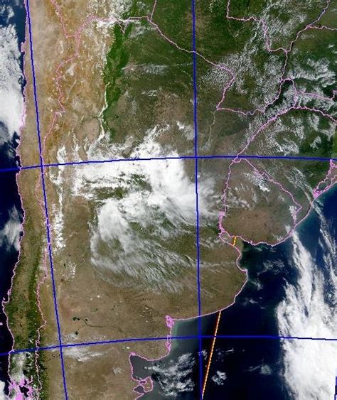 Meteorología Práctica Colorida Y Actualizada Foto Satelital De