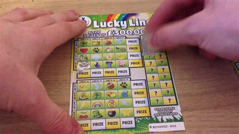 The company providing the game is responsible for determining the. National lottery scratch cards lucky lines - YouTube