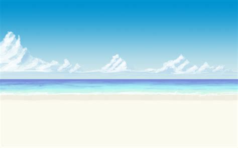 Another Anime Beach Background By Wbd On Deviantart Beach Scenery